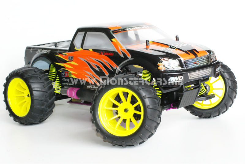 Himoto 1:10 Nitro Truck Black Flames
